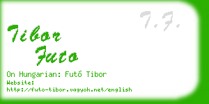 tibor futo business card